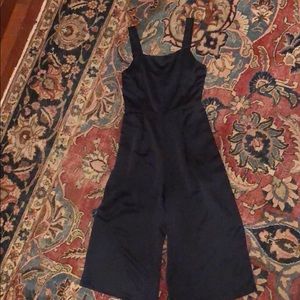 SOLD Navy midi wide leg jumpsuit